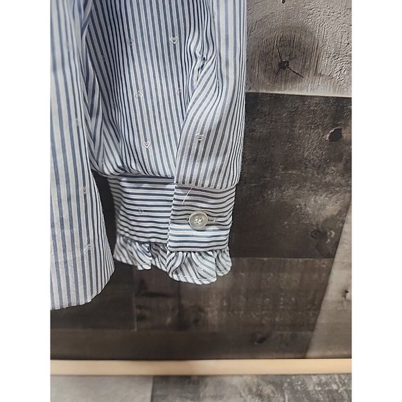 Vintage Clothing Koret City Blues Ruffled Colar /Front Women's small - Picture 4 of 10